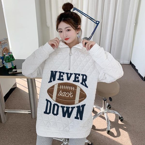 plus size t-shirt hoodies women autumn winter student loose thickened fashion korean stand collar letter mujer de moda sweatshirts, Black
plus size t-shirt hoodies women autumn winter student loose thickened fashion korean stand collar letter mujer de moda sweatshirts, Black