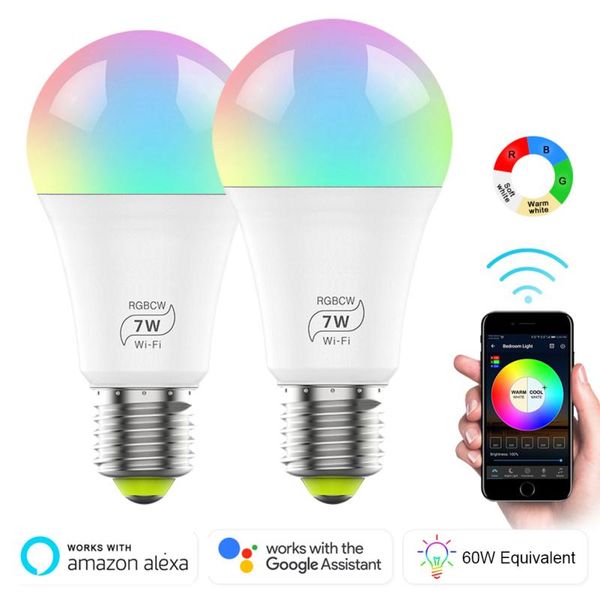 smart home control 2pcs e27 rgb led bulb lamp with voice remote light indoor decor lighting night
smart home control 2pcs e27 rgb led bulb lamp with voice remote light indoor decor lighting night