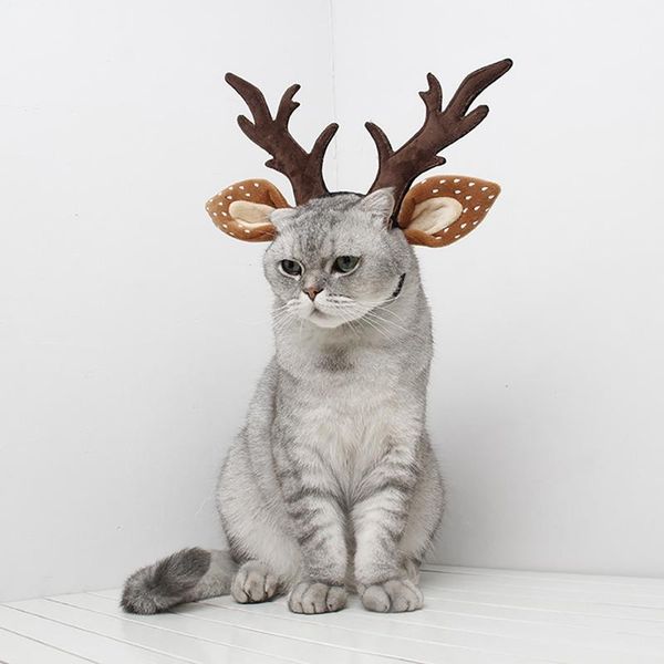 pet cat new hairband antler hat christmas elk ear headband cute headdress fancy dress party adjustable hat cat dog accessories
pet cat new hairband antler hat christmas elk ear headband cute headdress fancy dress party adjustable hat cat dog accessories