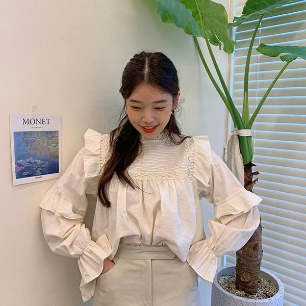 ruffles blouse women full sleeve patchwork loose stand neck blusas womens and blouses white apricot 2093 women's & shirts
ruffles blouse women full sleeve patchwork loose stand neck blusas womens and blouses white apricot 2093 women's & shirts