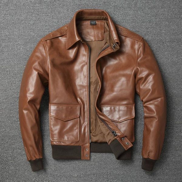 men's leather & faux .vintage mens classic casual genuine jacket,quality men flight bomber clothes.a2 coat.wholesales, Black
men's leather & faux .vintage mens classic casual genuine jacket,quality men flight bomber clothes.a2 coat.wholesales, Black