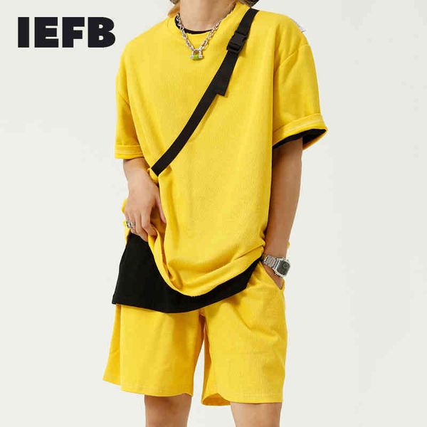 iefb men's cloing summer 2 pieces set simple trend causal short sleeve t-shirts + elastic waist causal shorts with bag 210524, Gray
iefb men's cloing summer 2 pieces set simple trend causal short sleeve t-shirts + elastic waist causal shorts with bag 210524, Gray