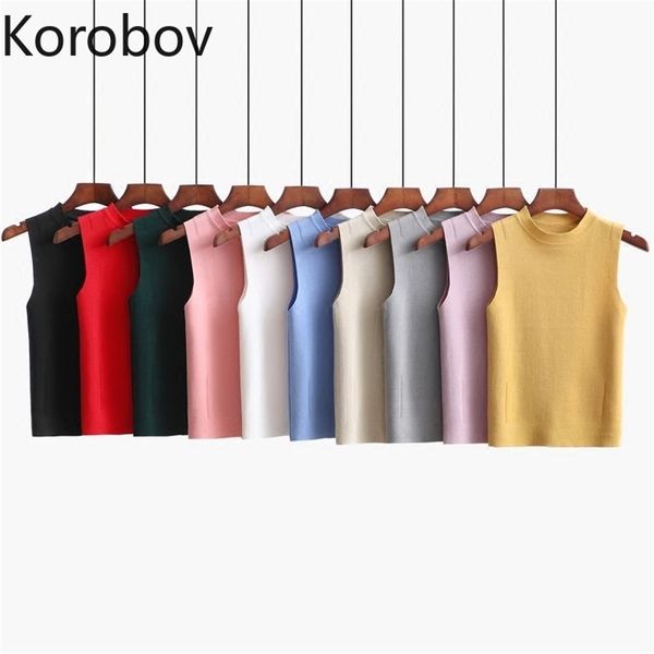 korobov summer new sleeveless fashion women tank o neck solid basic camis knitted chic slim vest 79675 210430, White
korobov summer new sleeveless fashion women tank o neck solid basic camis knitted chic slim vest 79675 210430, White