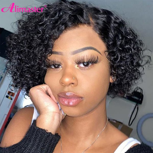 kinky curly human hair wig pixie cut wig human hair short bob wig human hair wigs for women brazilian machine made, Black
kinky curly human hair wig pixie cut wig human hair short bob wig human hair wigs for women brazilian machine made, Black