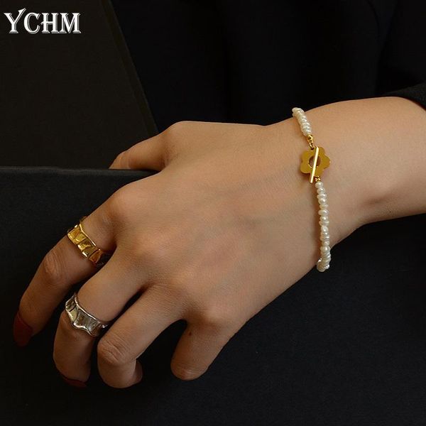 natural freshwater irregular pearl bracelet for women stainless steel flower toggle bead luxury jewelry ychm link, chain, Black
natural freshwater irregular pearl bracelet for women stainless steel flower toggle bead luxury jewelry ychm link, chain, Black