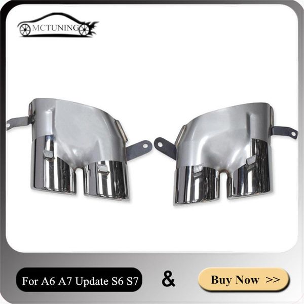 motorcycle exhaust system one pair stainless steel silver car muffler tip for aud-i 2021-2021 a6 a7 update s6 s7 accessories nozzles pipe
motorcycle exhaust system one pair stainless steel silver car muffler tip for aud-i 2021-2021 a6 a7 update s6 s7 accessories nozzles pipe
