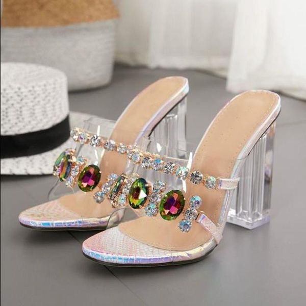 slippers modern women slides transparent pvc string bead shoes woman fashion open toe crystal high heels beach sandals, Black
slippers modern women slides transparent pvc string bead shoes woman fashion open toe crystal high heels beach sandals, Black