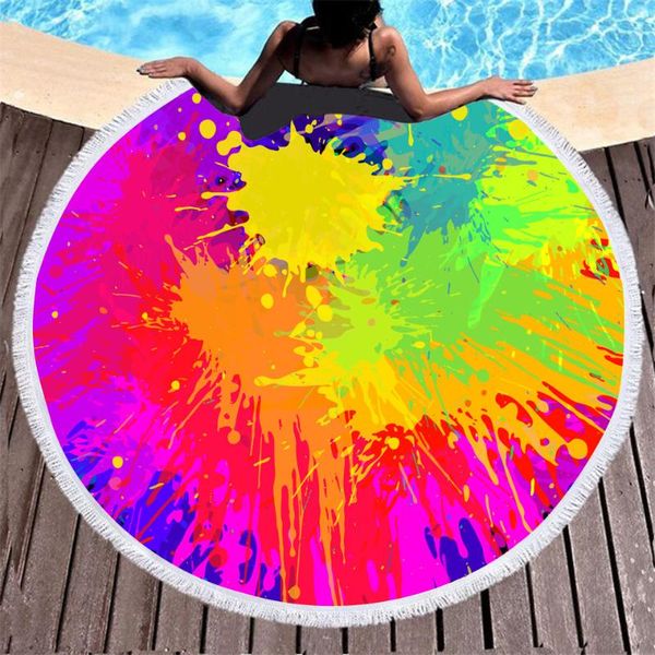 towel block color ring mosaic 3d printed summer round beach towels microfiber bath pad soft absorbent with tassels
towel block color ring mosaic 3d printed summer round beach towels microfiber bath pad soft absorbent with tassels