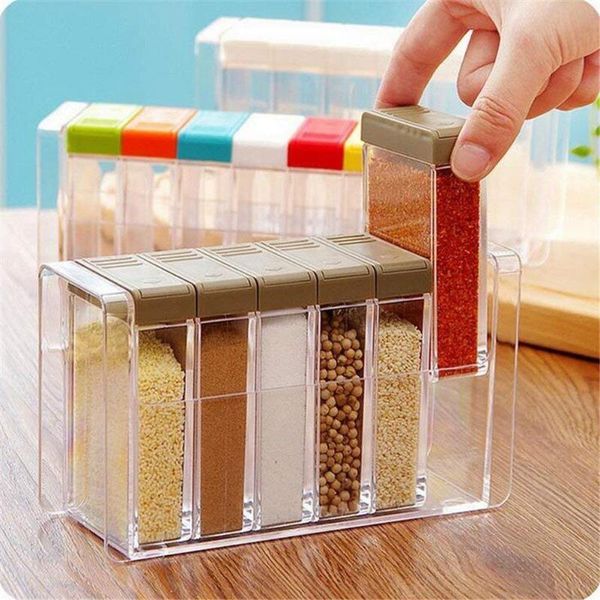 storage bottles & jars 6pcs/set spice shaker seasoning bottle jar condiment container with tray clear pots kitchen accessories
storage bottles & jars 6pcs/set spice shaker seasoning bottle jar condiment container with tray clear pots kitchen accessories