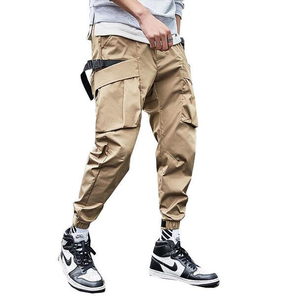 men's pants harajuku casual men nice harem sweatpants solid ribbons multi-pockets hip hop streetwear joggers fashion trousers, Black
men's pants harajuku casual men nice harem sweatpants solid ribbons multi-pockets hip hop streetwear joggers fashion trousers, Black