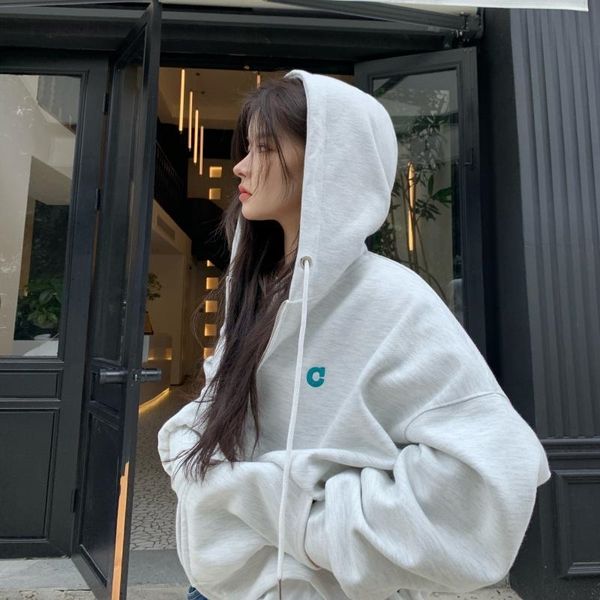 hvivi hooded long sleeve sweater women's spring and autumn loose lazy wind oversize high street zipper cardigan coat, Black
hvivi hooded long sleeve sweater women's spring and autumn loose lazy wind oversize high street zipper cardigan coat, Black
