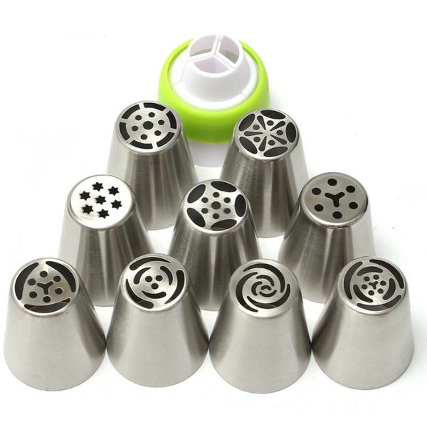 baking & pastry tools metal cake cream 10 piece set of russian decoration decorating mouth 9 garland three color connection converter
baking & pastry tools metal cake cream 10 piece set of russian decoration decorating mouth 9 garland three color connection converter