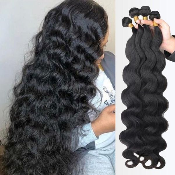 human hair bulks body wave bundles brazilian weaves3 4 deal long 22 24 26 extensions for women beauhair, Black
human hair bulks body wave bundles brazilian weaves3 4 deal long 22 24 26 extensions for women beauhair, Black