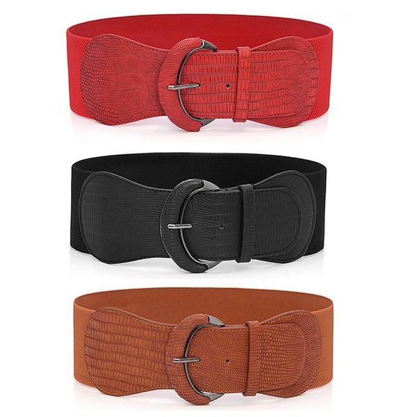belts 1pcs fashionable stretch elastic wide corset waist metal buckle fashion women belt dress accessories, Black;brown
belts 1pcs fashionable stretch elastic wide corset waist metal buckle fashion women belt dress accessories, Black;brown
