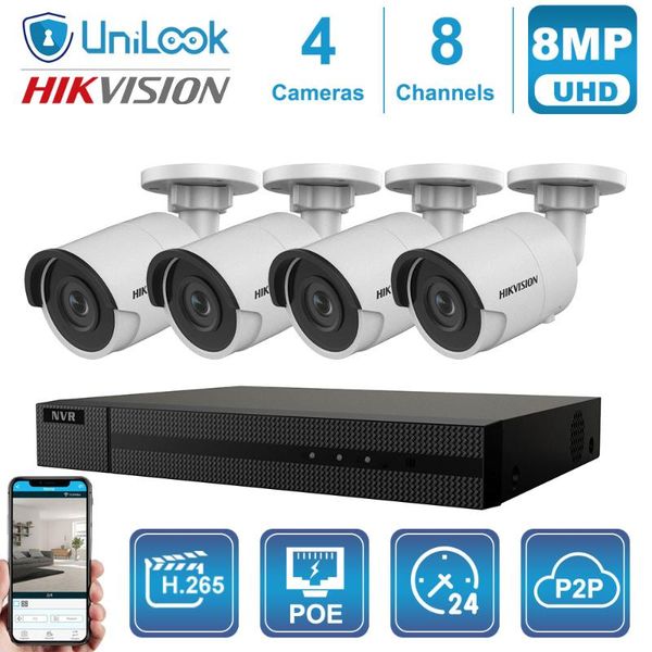 hikvision original camera kit 4pcs ds-2cd2083g0-i outdoor security system 8mp hik oem nvr ip67 h.265+ guarding vision wireless kits
hikvision original camera kit 4pcs ds-2cd2083g0-i outdoor security system 8mp hik oem nvr ip67 h.265+ guarding vision wireless kits