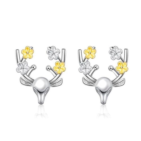 cute alloy flower elk earrings for women animal deer stud ear stylish christmas accessories ornaments jewelry gift, Golden;silver
cute alloy flower elk earrings for women animal deer stud ear stylish christmas accessories ornaments jewelry gift, Golden;silver