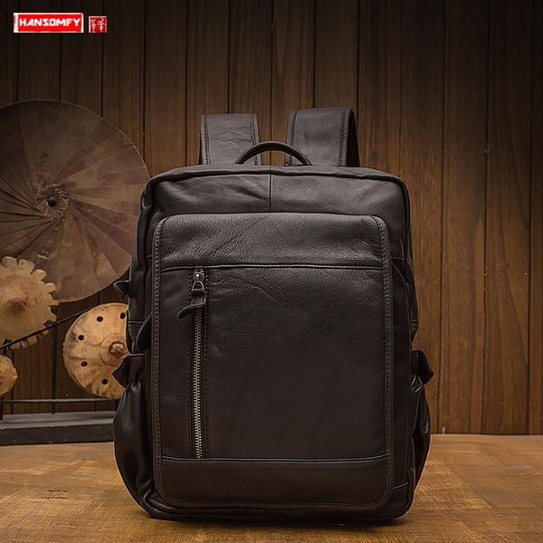 backpack handmade leather men's bag japanese and korean travel backpacks fashion trend computer school bags
backpack handmade leather men's bag japanese and korean travel backpacks fashion trend computer school bags