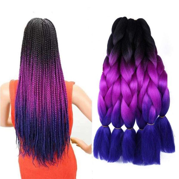 human ponytails jumbo braiding hair extensions kanekalon ombre multiple tone colored synthetic for women, Black
human ponytails jumbo braiding hair extensions kanekalon ombre multiple tone colored synthetic for women, Black