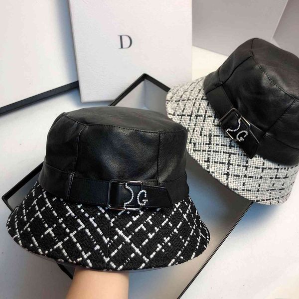 designer version small fragrance leather tweed splicing fisherman's hat fashion british style sub basin hat net red celebrity leisure h, Black;white
designer version small fragrance leather tweed splicing fisherman's hat fashion british style sub basin hat net red celebrity leisure h, Black;white