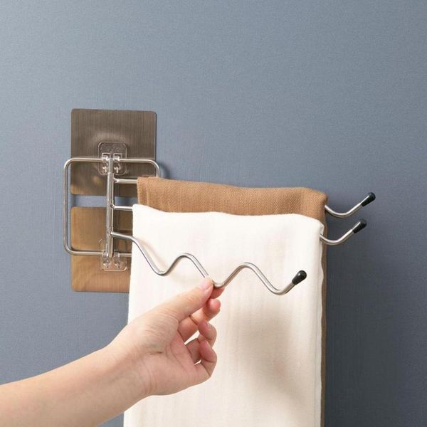 bathroom storage & organization 3 layers wall mounted swivel towel bar stainless steel racks punching shelf
bathroom storage & organization 3 layers wall mounted swivel towel bar stainless steel racks punching shelf
