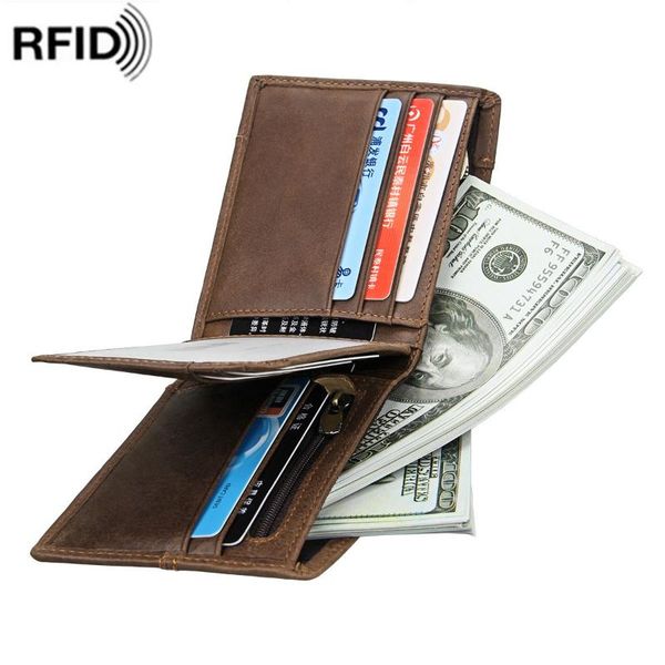 genuine leather men's wallet rfid crazy horse short anti demagnetization retro leisure money pure wallets, Red;black
genuine leather men's wallet rfid crazy horse short anti demagnetization retro leisure money pure wallets, Red;black