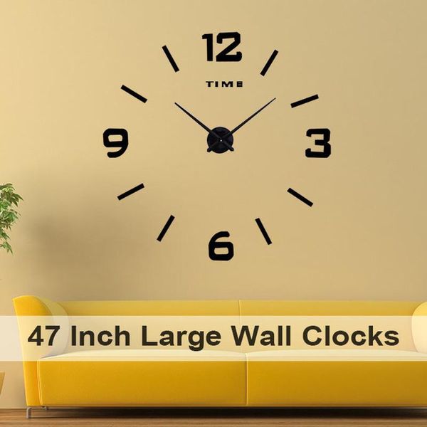 wall clocks 47 inch clock modern design large 3d mirror metal acrylic stickers home living room diy decoration
wall clocks 47 inch clock modern design large 3d mirror metal acrylic stickers home living room diy decoration