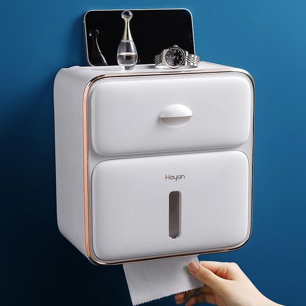 toilet paper holders punching wall-mounted box multi-function storage rack double-layer tissue bathroom accessories
toilet paper holders punching wall-mounted box multi-function storage rack double-layer tissue bathroom accessories