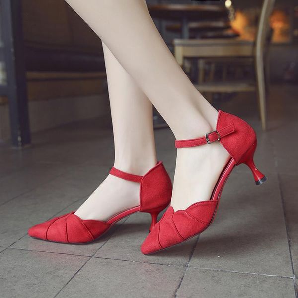 dress shoes 2021 women's spring party flock mouth pointed banquet high thin heels fashion shallow pump ladies, Black
dress shoes 2021 women's spring party flock mouth pointed banquet high thin heels fashion shallow pump ladies, Black