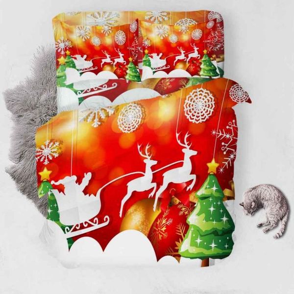 bedding sets 3pcs christmas snowflakes tree santa snowman duvet cover soft bed sheet set decoration
bedding sets 3pcs christmas snowflakes tree santa snowman duvet cover soft bed sheet set decoration