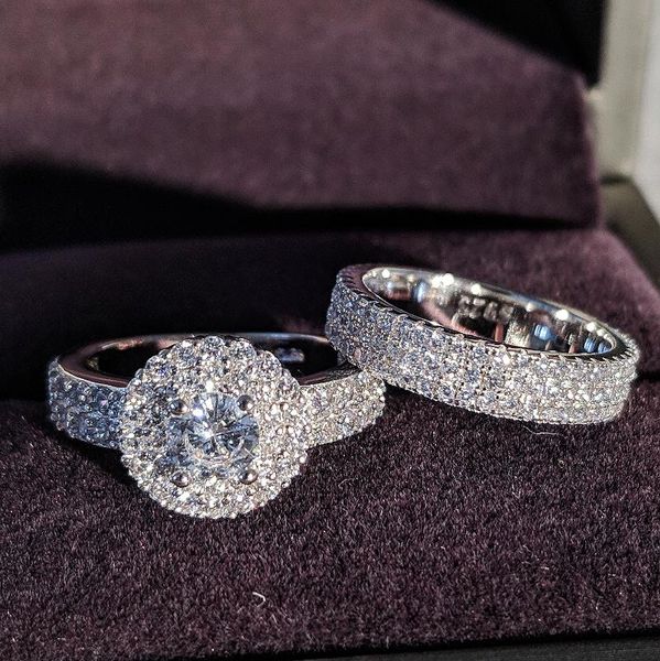 moonso fashion design 925 silver couple rings cz stone engagement ring set for women wedding jewelry lr4629s cluster, Golden;silver
moonso fashion design 925 silver couple rings cz stone engagement ring set for women wedding jewelry lr4629s cluster, Golden;silver