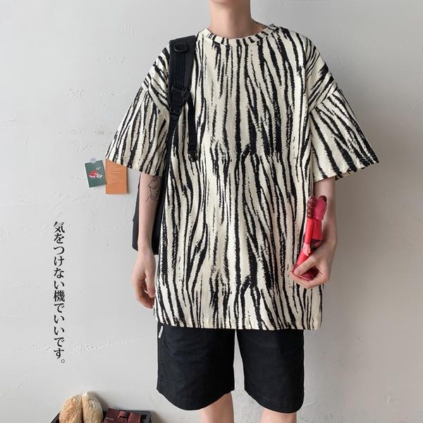 men's t-shirts 2021 summer cotton t-shirt zebra striped o-neck short sleeve loose fashion casual plus size s-3xl, White;black
men's t-shirts 2021 summer cotton t-shirt zebra striped o-neck short sleeve loose fashion casual plus size s-3xl, White;black