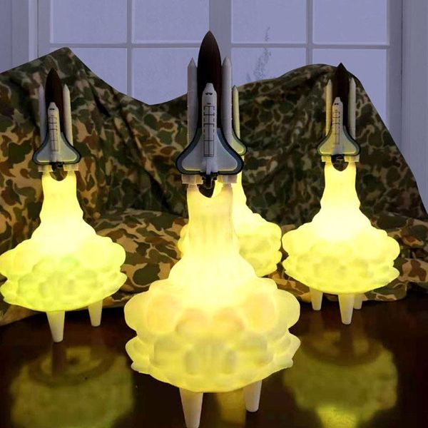 night lights 16 colors 3d print led light space shuttle rocket lamp for lovers usb charging touch switch remore control
night lights 16 colors 3d print led light space shuttle rocket lamp for lovers usb charging touch switch remore control