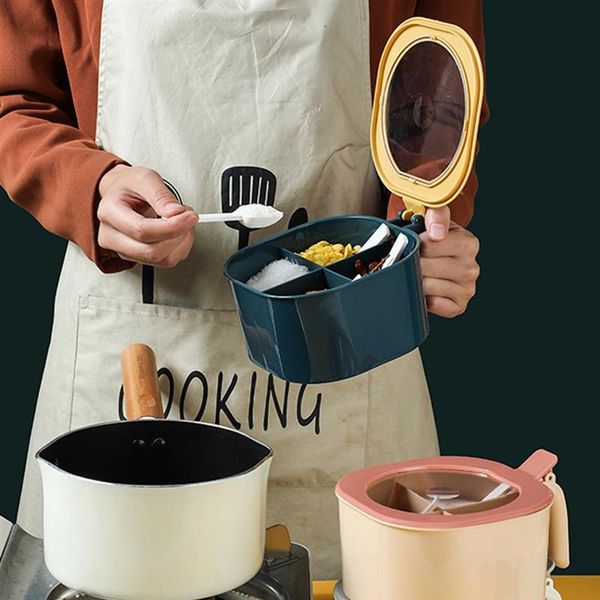 spice box storage container plastic 4 grids condiment holder case with lid and spoons for seasoning kitchen tool accessories bottles & jars
spice box storage container plastic 4 grids condiment holder case with lid and spoons for seasoning kitchen tool accessories bottles & jars
