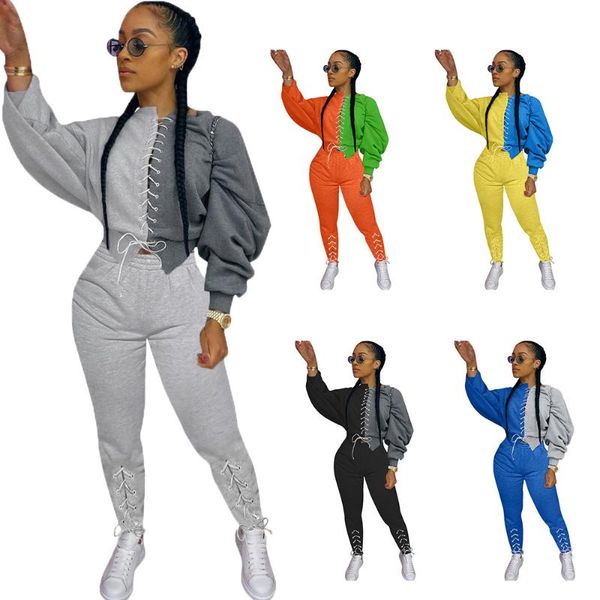 women's tracksuits adfvat two piece set color block lace up long sleeve crop and skinny pant fashion sportswear tracksuit cm786, Gray
women's tracksuits adfvat two piece set color block lace up long sleeve crop and skinny pant fashion sportswear tracksuit cm786, Gray