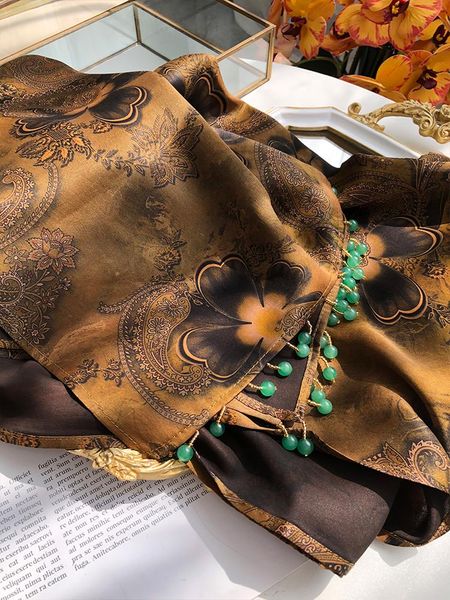 scarves heavy weight 100% silk fragrant cloud yarn jade pendant scarf women shawl female extravagant long, Blue;gray
scarves heavy weight 100% silk fragrant cloud yarn jade pendant scarf women shawl female extravagant long, Blue;gray