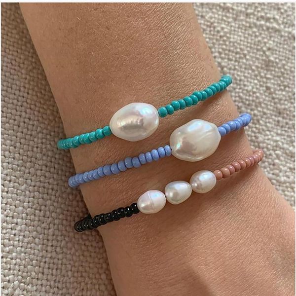 beaded, strands moloye 2021 natural freshwater pearl summer outing travel jewelry bohemian style glass beads beaded bracelet women, Black
beaded, strands moloye 2021 natural freshwater pearl summer outing travel jewelry bohemian style glass beads beaded bracelet women, Black
