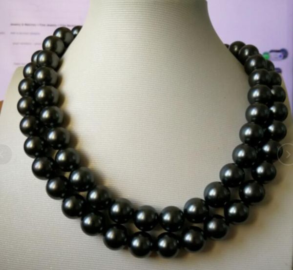charming 2row 10-11 mm tahitian black pearl necklace 17-18inch chains, Silver
charming 2row 10-11 mm tahitian black pearl necklace 17-18inch chains, Silver