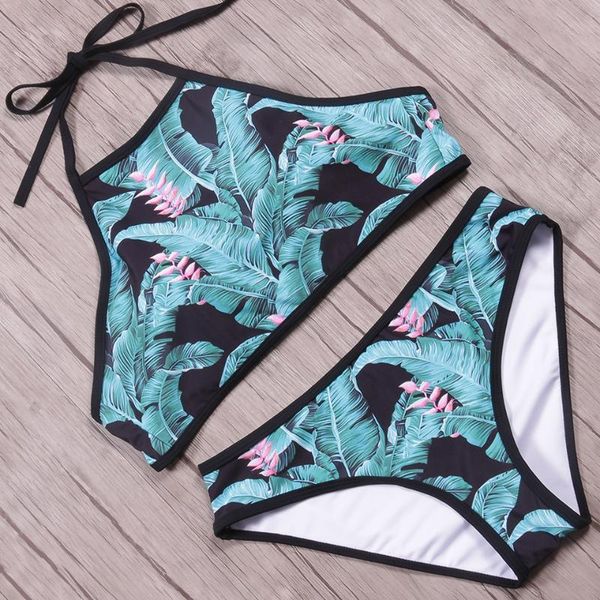 high neck bikini 2021 swimwear women swimsuit print green halter brazilian set padded bathing suits women's, White;black
high neck bikini 2021 swimwear women swimsuit print green halter brazilian set padded bathing suits women's, White;black