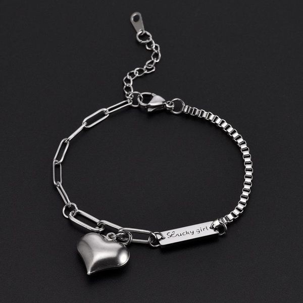 link, chain retro hip-hop three-dimensional peach heart girlfriends bracelet love heart-shaped pendant titanium steel wholesale, Black
link, chain retro hip-hop three-dimensional peach heart girlfriends bracelet love heart-shaped pendant titanium steel wholesale, Black