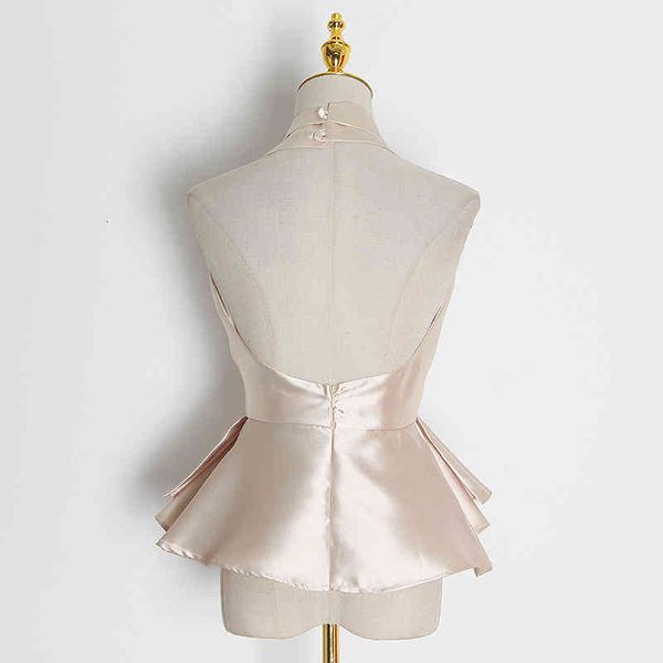 tanks backless shirt for women halter collar sleeveless patchwork bowknot slim shirts female fashion clothing, White
tanks backless shirt for women halter collar sleeveless patchwork bowknot slim shirts female fashion clothing, White