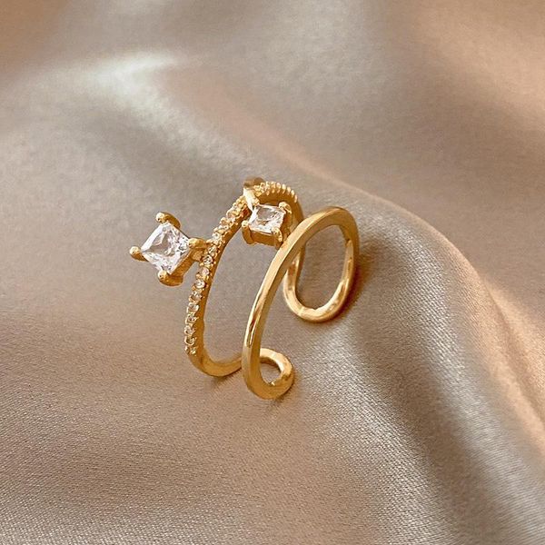wedding rings jewelry gift high-quality real double zircon women's design girl adjustable size ring bridal for girls, Slivery;golden
wedding rings jewelry gift high-quality real double zircon women's design girl adjustable size ring bridal for girls, Slivery;golden