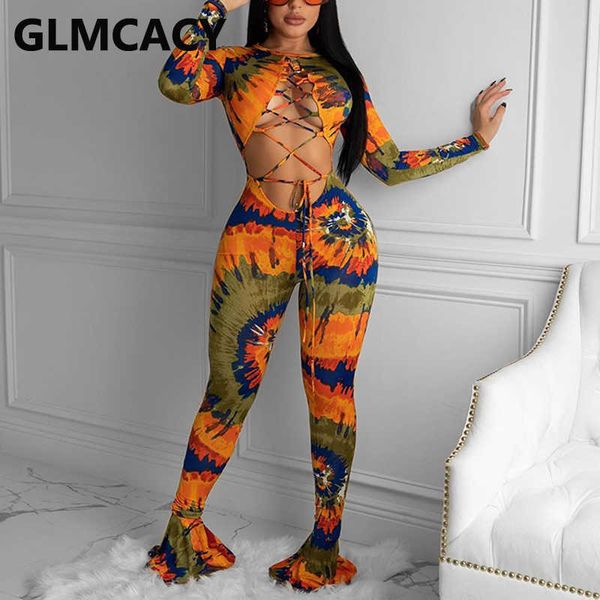 women long sleeev abstract tie dye jumpsuit slim lace up front flare jumpsuits 210702, Black;white
women long sleeev abstract tie dye jumpsuit slim lace up front flare jumpsuits 210702, Black;white
