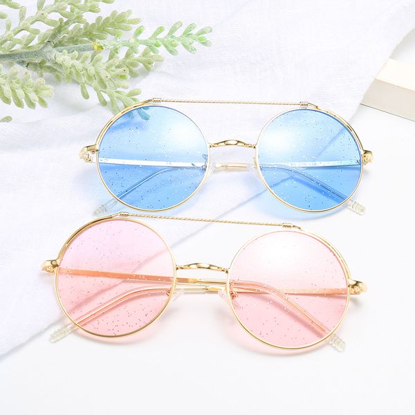 luxury double beam round color sunglasses fashion women's glitter lens sun glasses uv400 with box cases, White;black
luxury double beam round color sunglasses fashion women's glitter lens sun glasses uv400 with box cases, White;black