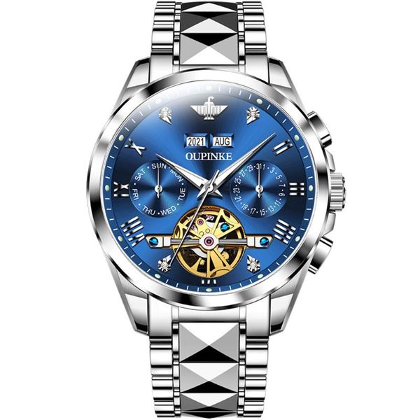 wristwatches oupinke men automatic watch sapphire crystal luxury mechanical wristwatch waterproof tungsten steel relogio masculino, Slivery;brown
wristwatches oupinke men automatic watch sapphire crystal luxury mechanical wristwatch waterproof tungsten steel relogio masculino, Slivery;brown