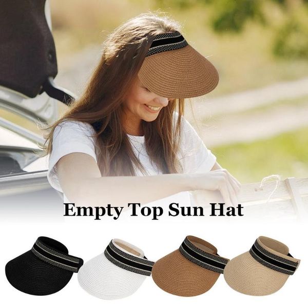 wide brim hats women's adjustable sun hat visors women casual straw empty protection outdoor sports beach chapeau, Blue;gray
wide brim hats women's adjustable sun hat visors women casual straw empty protection outdoor sports beach chapeau, Blue;gray