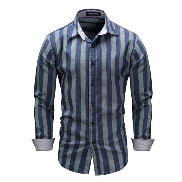 men striped shirt fashion casual long sleeved 2021 slim fit male brand cotton comfortable social business dress 3xlf50 men's shirts, White;black
men striped shirt fashion casual long sleeved 2021 slim fit male brand cotton comfortable social business dress 3xlf50 men's shirts, White;black