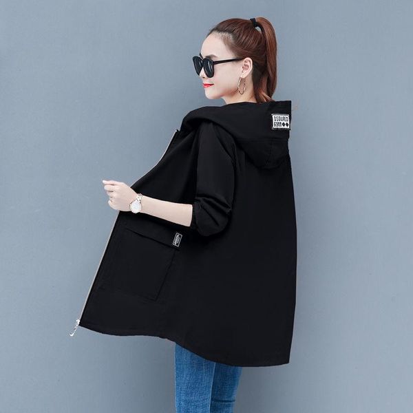 women's jackets large size windbreaker mid-length jacket spring autumn korean loose hooded baseball uniform female coat clothes, Black;brown
women's jackets large size windbreaker mid-length jacket spring autumn korean loose hooded baseball uniform female coat clothes, Black;brown