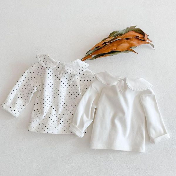 2021 spring baby childrens clothing girls long sleeve solid pure cotton cute doll collar shirts kids girls basic shirts, White;black
2021 spring baby childrens clothing girls long sleeve solid pure cotton cute doll collar shirts kids girls basic shirts, White;black