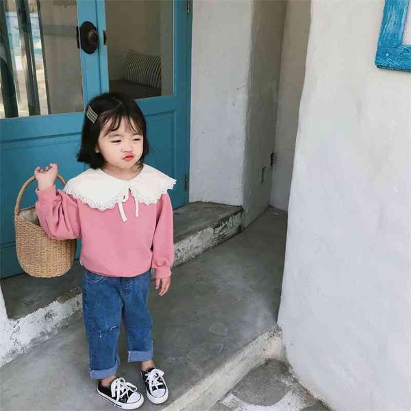 spring lacework turn-down collar long sleeve kids sweatshirt baby girls cotton casual hoodies clothes 210708, Black
spring lacework turn-down collar long sleeve kids sweatshirt baby girls cotton casual hoodies clothes 210708, Black