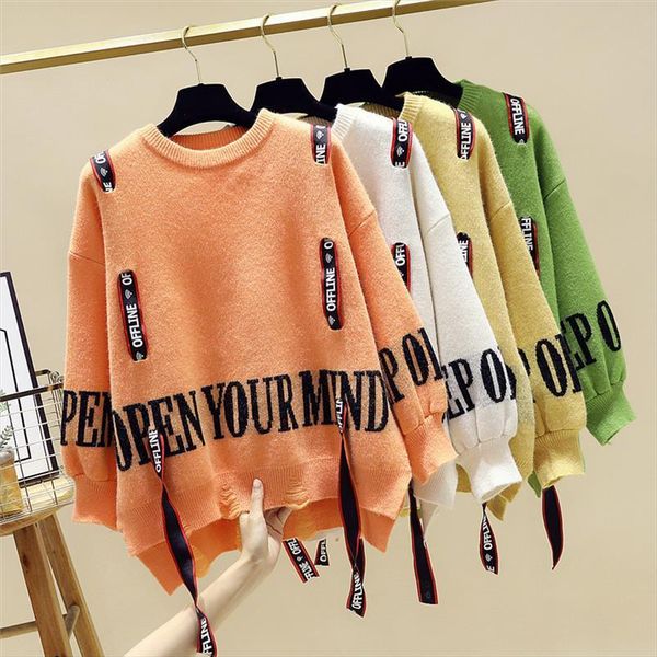 woman long sleeve fashion women sweaters distressed loose knitted for spring clothes crop cropped sweater, White;black
woman long sleeve fashion women sweaters distressed loose knitted for spring clothes crop cropped sweater, White;black